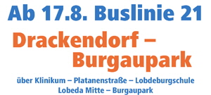 Neue Buslinie 21 ab 17_August_2027
