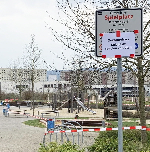 Spielplatz gesperrt